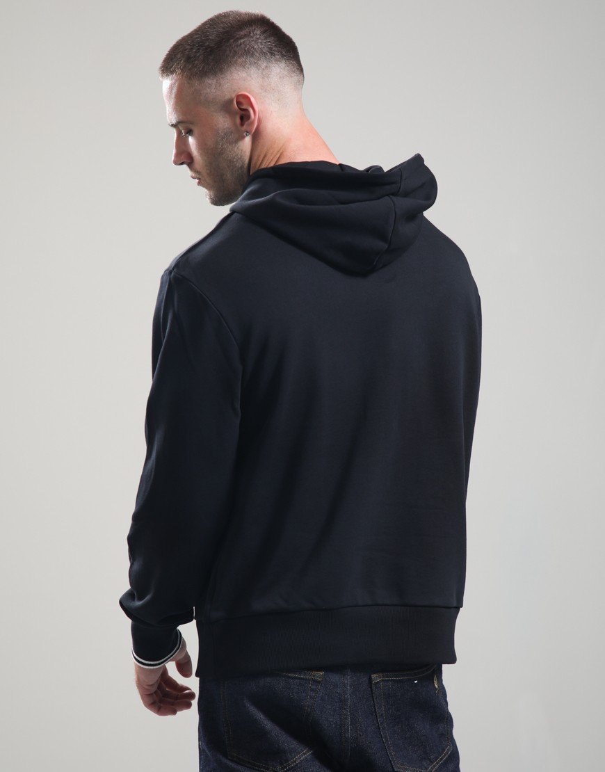 Fred Perry Tipped Hoodie Black