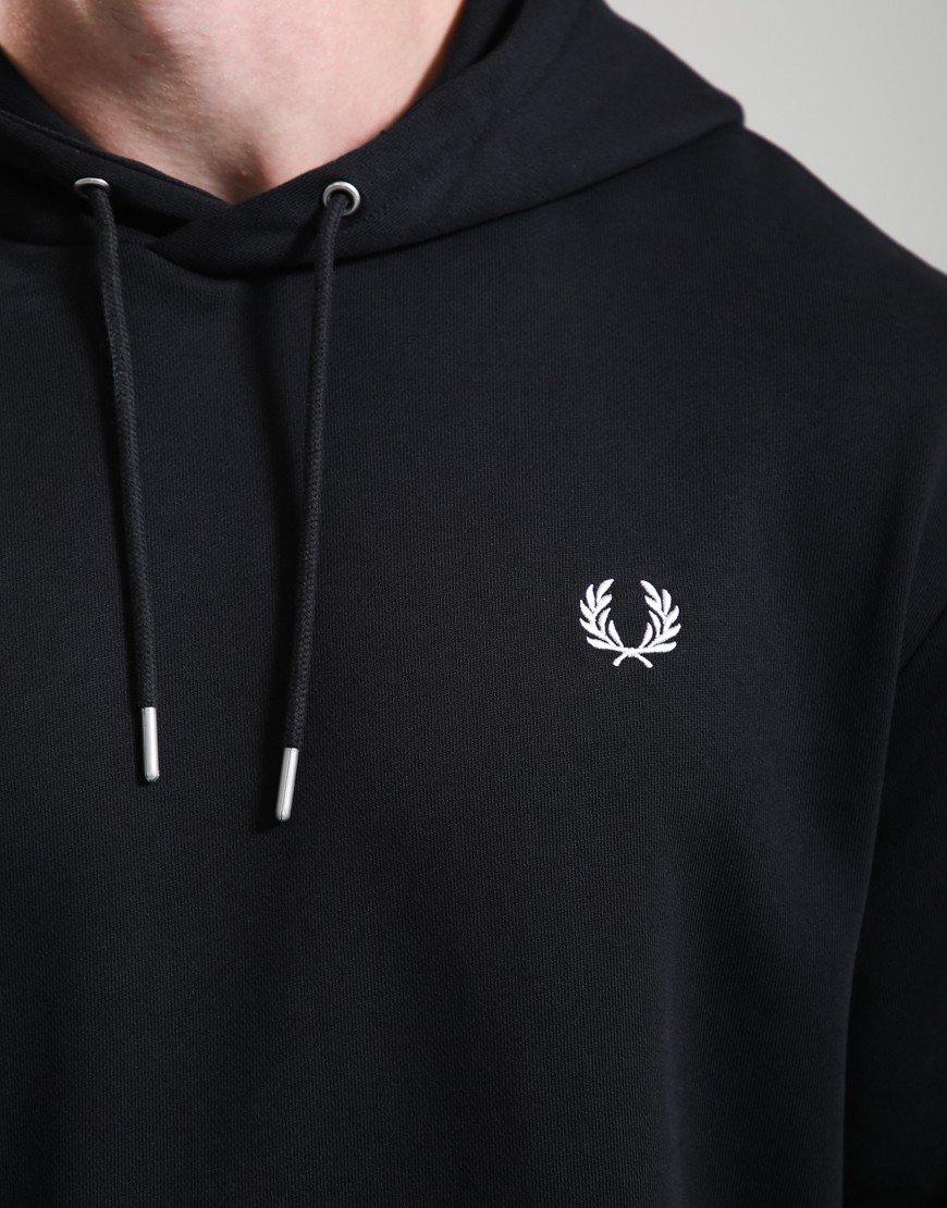 Fred Perry Tipped Hoodie Black