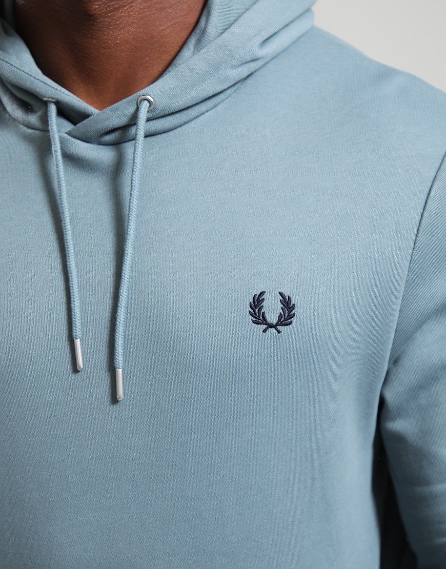 Fred Perry Tipped Hoodie Stockport Blue