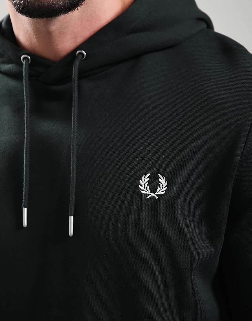 Fred Perry Tipped Hoodie Night Green/Snow White