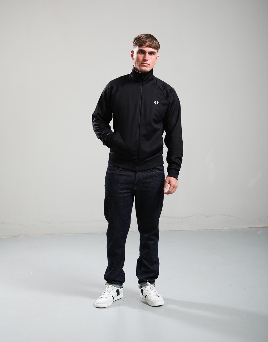 Fred Perry Tipped Track Jacket Black