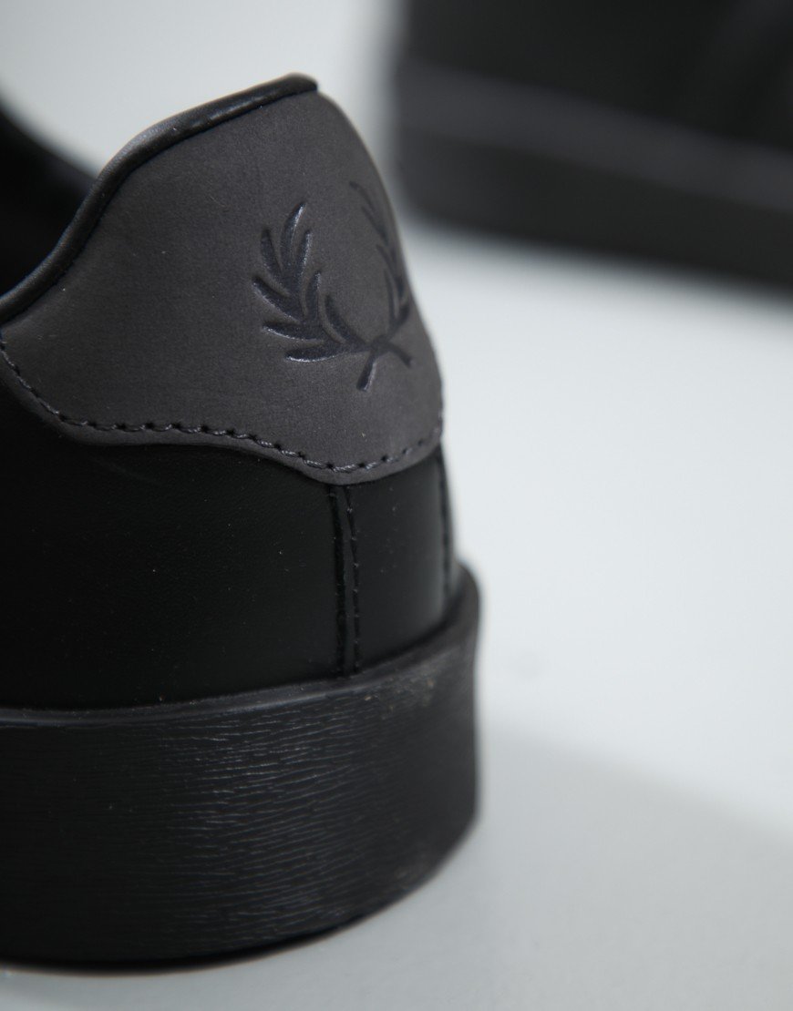 Fred Perry Topspin Leather Trainers Black