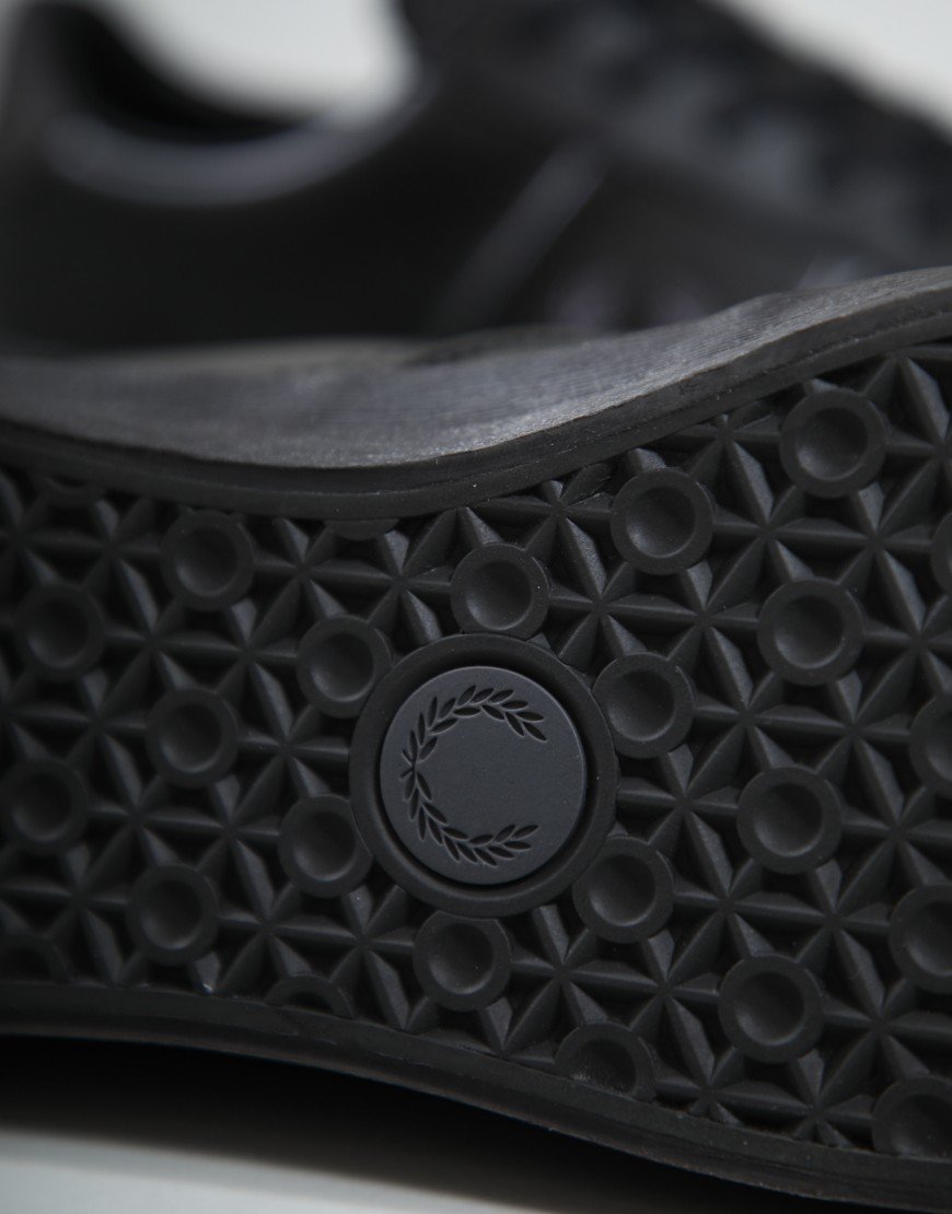 Fred Perry Topspin Leather Trainers Black