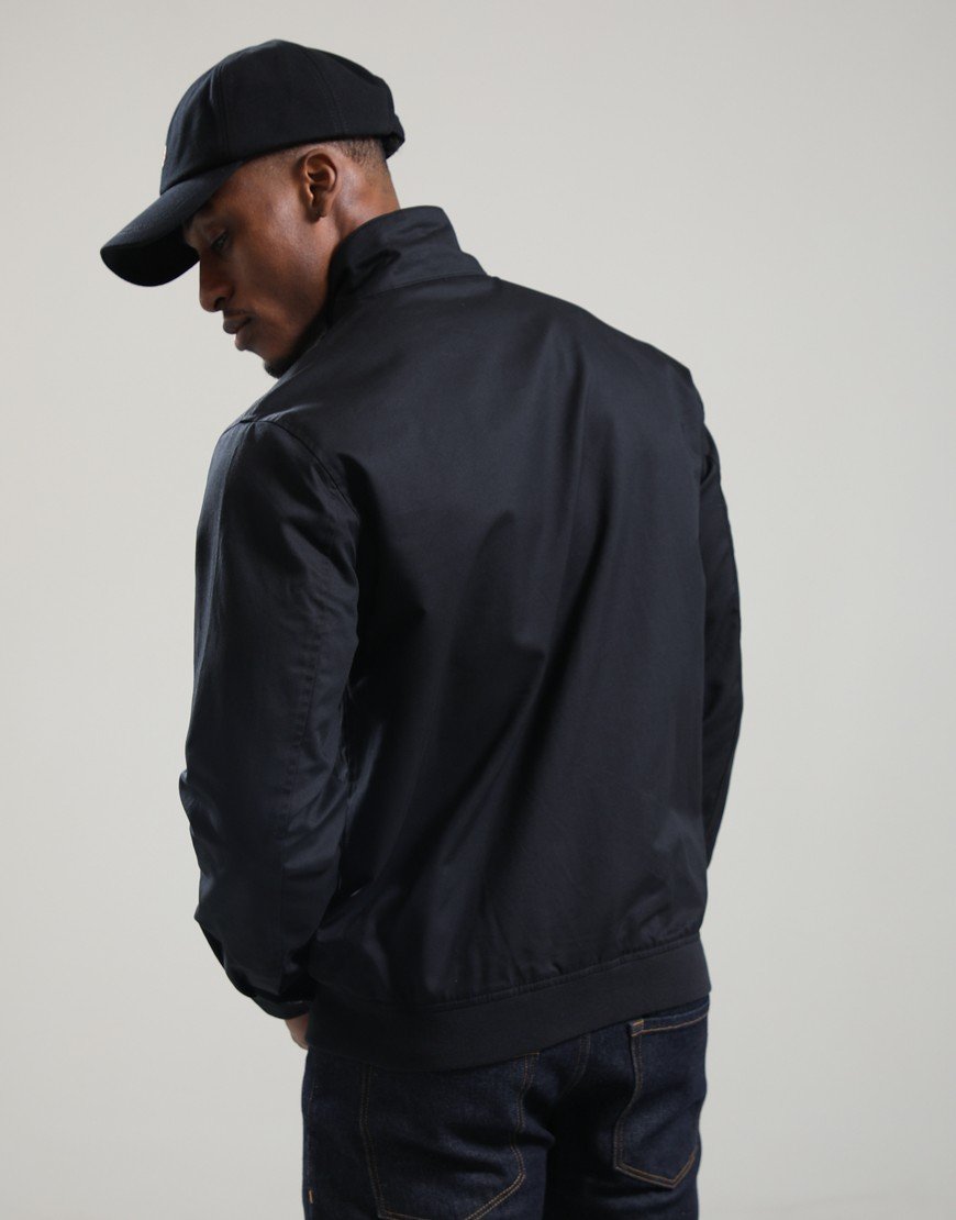 Fred Perry Twill Harrington Jacket Black