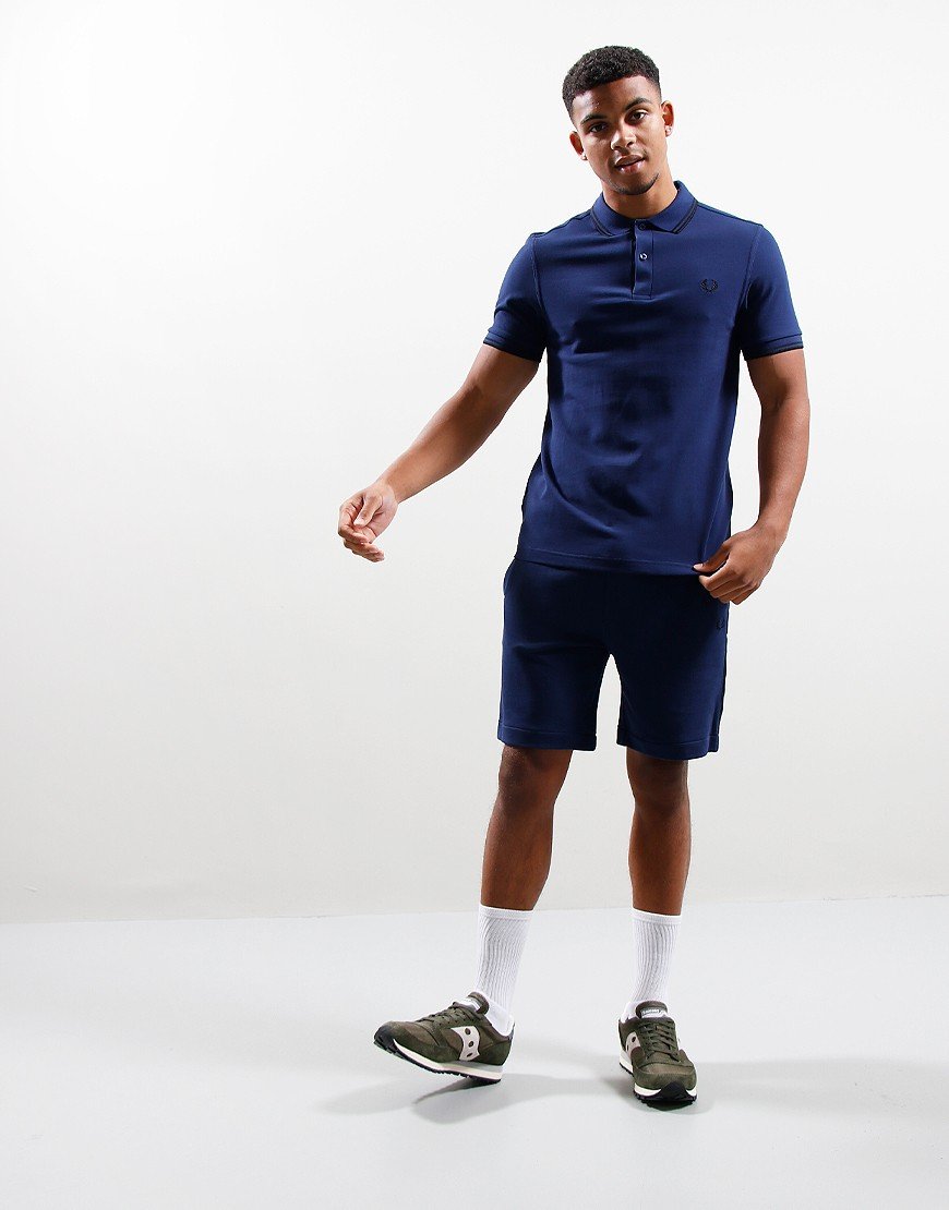 Fred Perry Twin Tipped F Polo Shirt Navy/Black