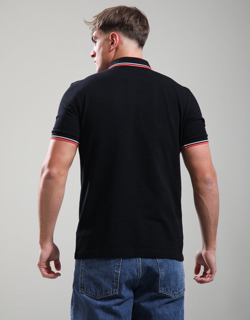 Fred Perry Twin Tipped Polo Shirt Black/Dusky Black/Strawberry Cream