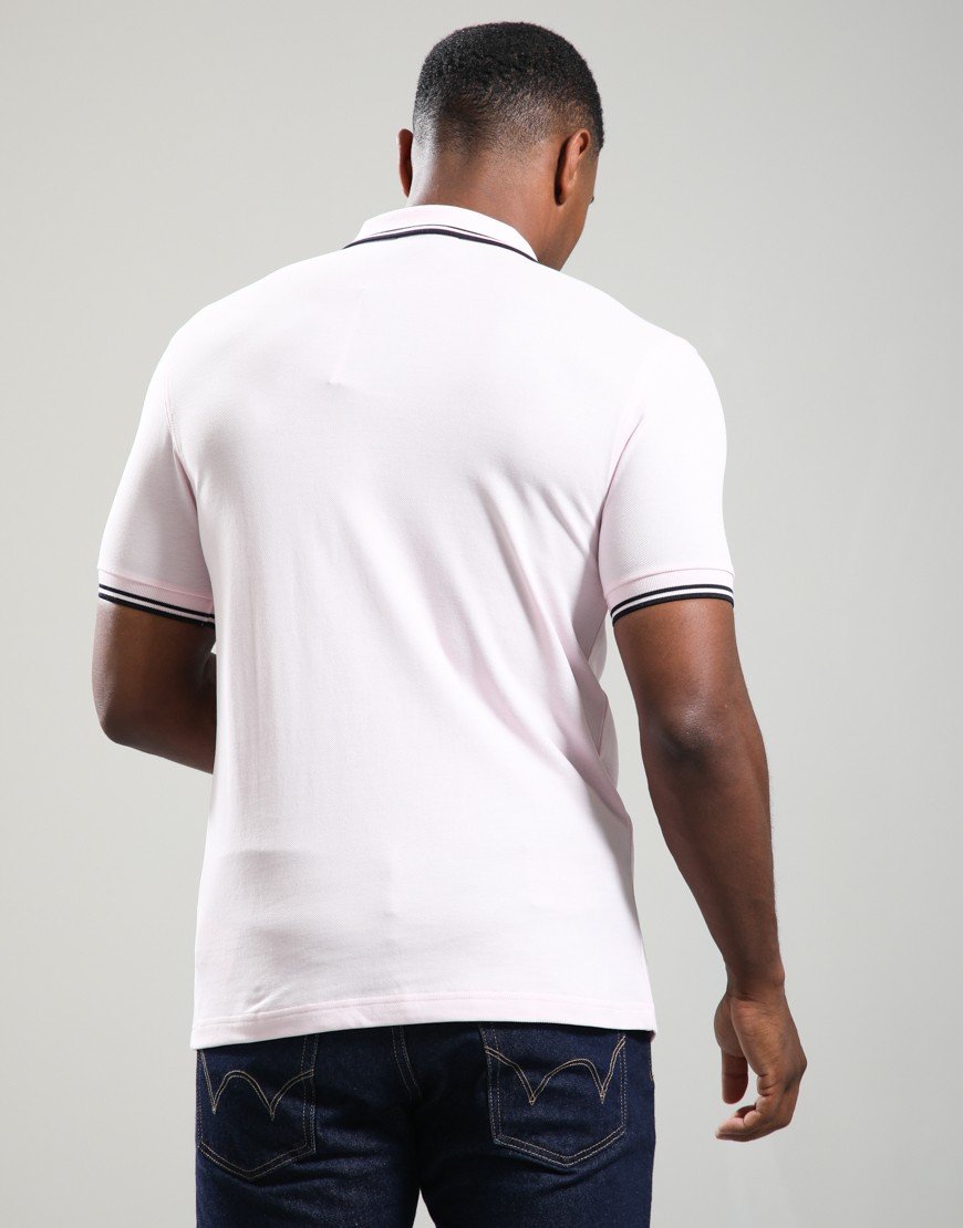 Fred Perry Twin Tipped Polo Shirt Iced Pink/Navy