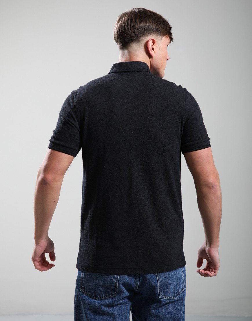 Fred Perry Twin Tipped Polo Shirt Shirt Charcoal Marl/Black