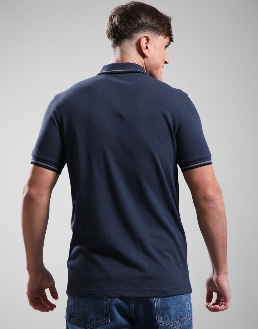 Fred Perry Twin Tipped Polo Shirt Dark Airforce/Black