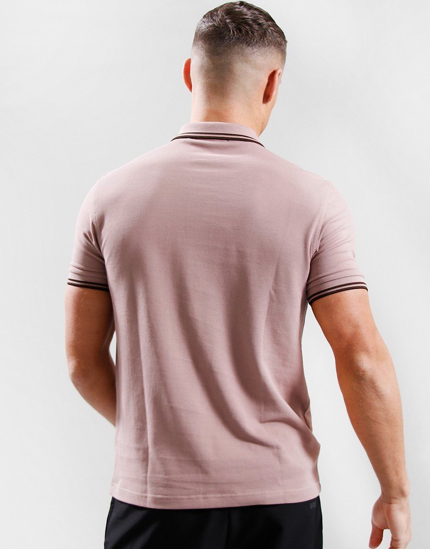 Fred Perry Twin Tipped Polo Shirt Dark Pink