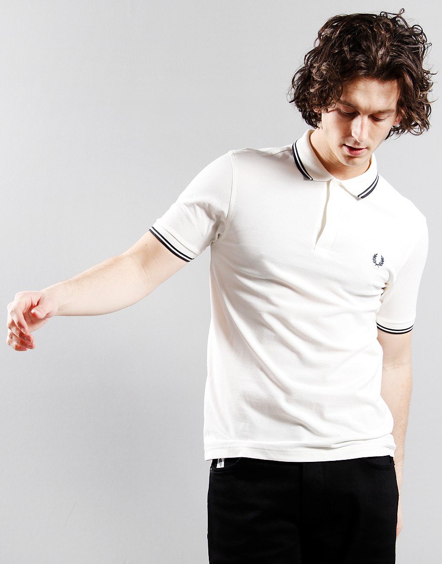 Fred Perry Twin Tipped Polo Ecru/Dark 