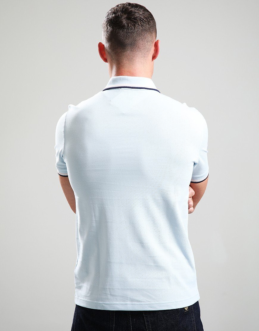Fred Perry Twin Tipped Polo Shirt Ice/Silky/Tennis Blue