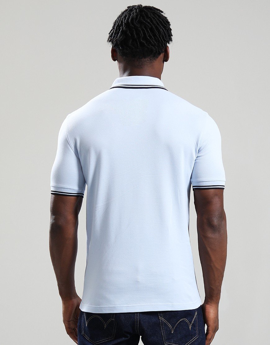 Fred Perry Twin Tipped Polo Shirt Light Smoke/Navy