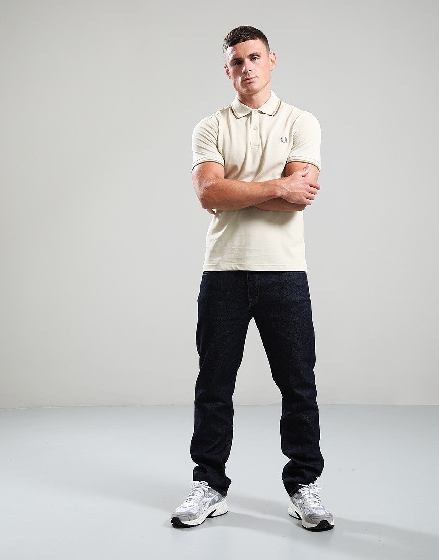 Fred Perry Twin Tipped Polo Shirt Oatmeal/Warm Stone