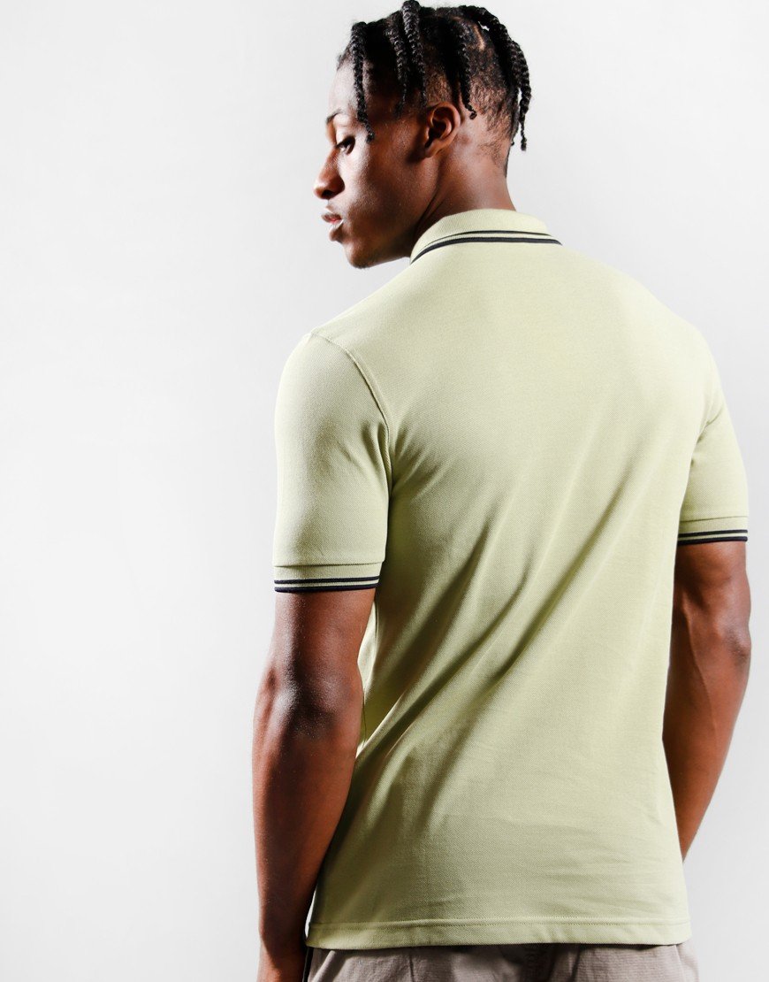 Fred Perry Twin Tipped Polo Shirt Sage Green