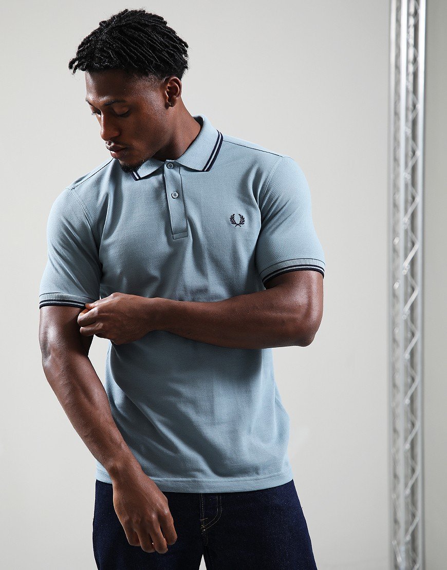 Fred Perry Twin Tipped Polo Shirt Stockport Blue/Navy