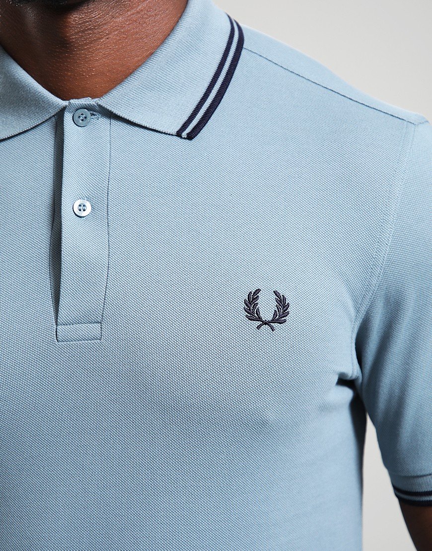 Fred Perry Twin Tipped Polo Shirt Stockport Blue/Navy