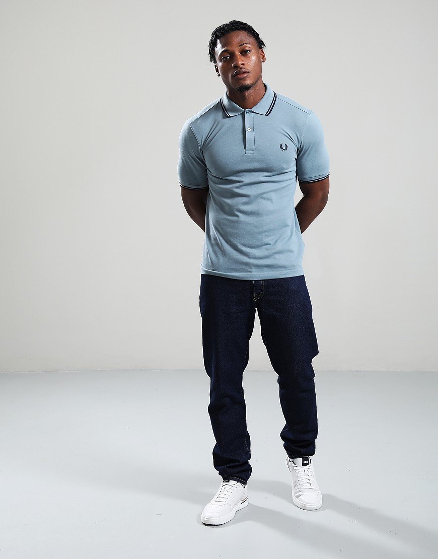 Fred Perry Twin Tipped Polo Shirt Stockport Blue/Navy