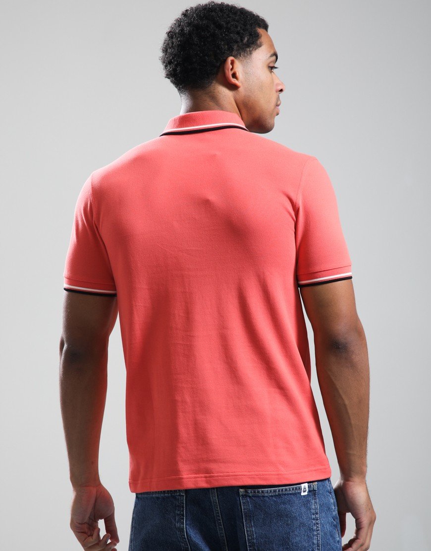Fred Perry Twin Tipped Polo Shirt Strawberry Cream/Ecru/Black