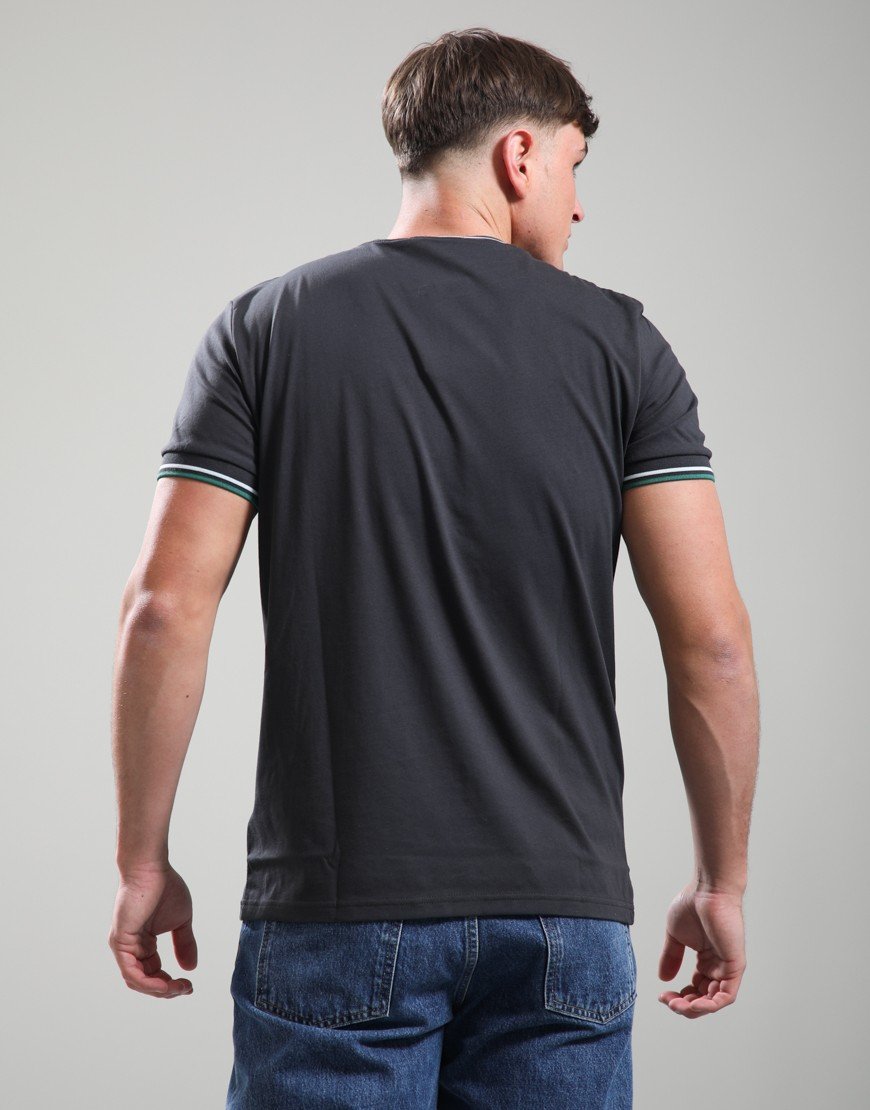 Fred Perry Twin Tipped T-Shirt Anchor Grey/Light Ice/Sport Green