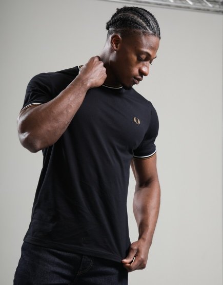 Fred Perry Twin Tipped T-Shirt Black