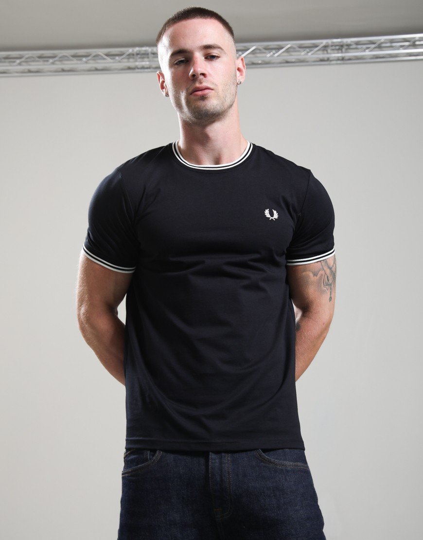 Fred Perry Twin Tipped T-Shirt Black