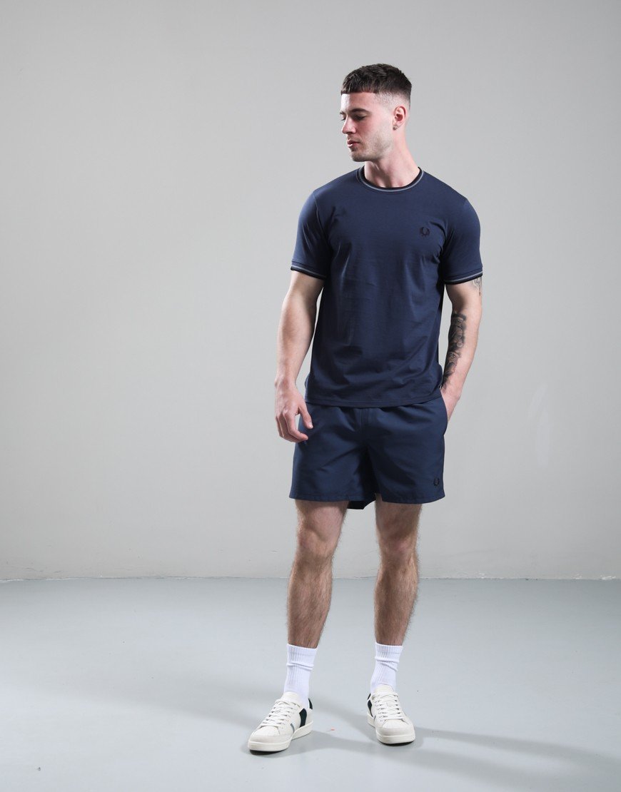 Fred Perry Twin Tipped T-Shirt Dark Airforce/Stockport Blue/Black