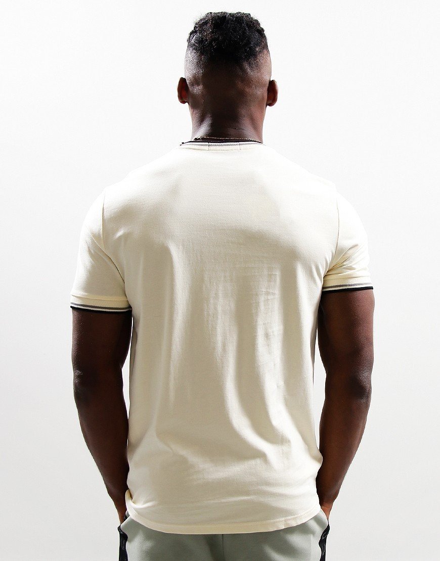 FRED PERRY TWIN TIPPED T-SHIRT ICE CREAM