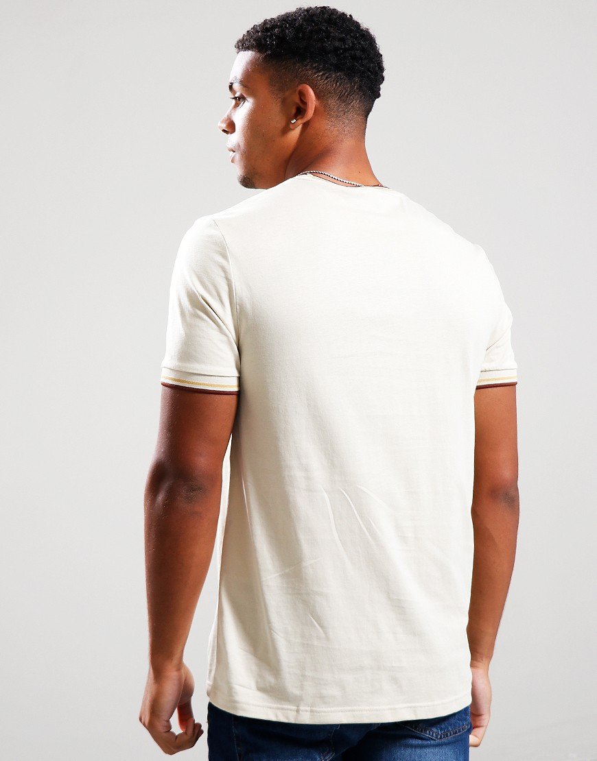Fred Perry Twin Tipped T-Shirt Oatmeal/Honeycomb