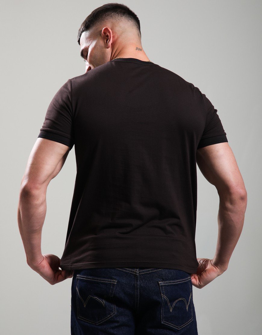 Fred Perry Twin Tipped T-Shirt Rich Brown/Black