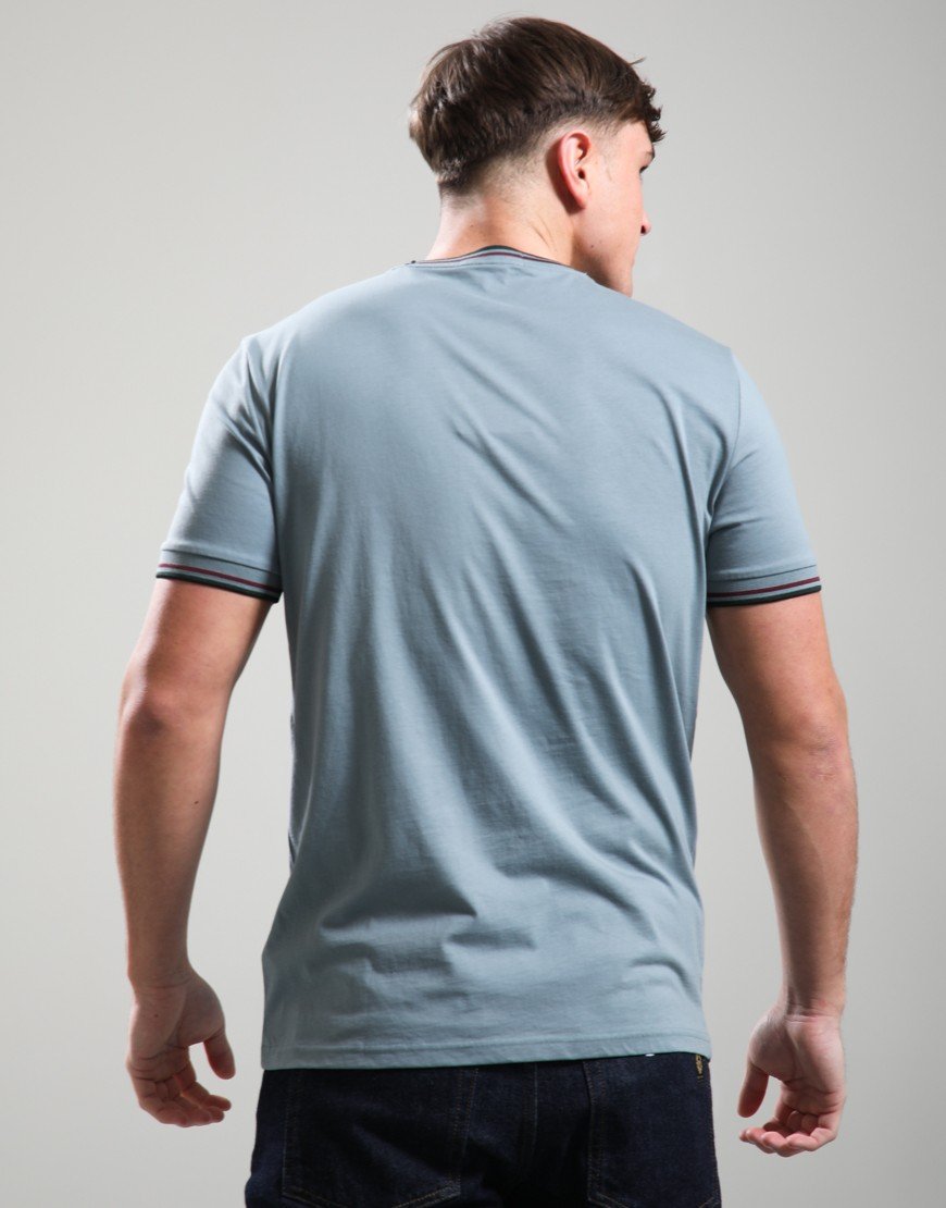 Fred Perry Twin Tipped T-Shirt Stockport Blue/Oxblood/Grey
