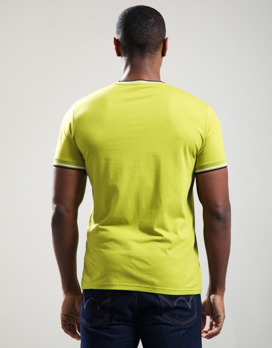 Fred Perry Twin Tipped T-Shirt Tennis Ball/Ecru/French Navy