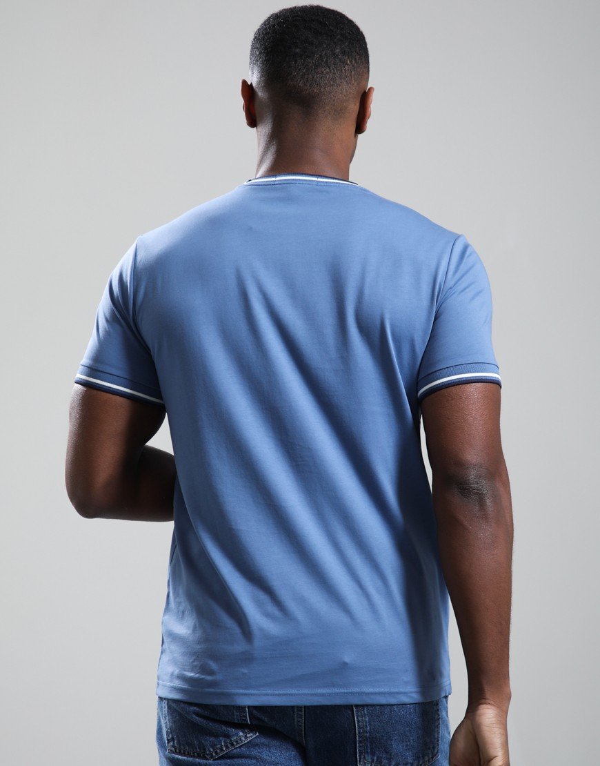Fred Perry Twin Tipped T-Shirt Ace Blue/Snow White/Tennis Blue
