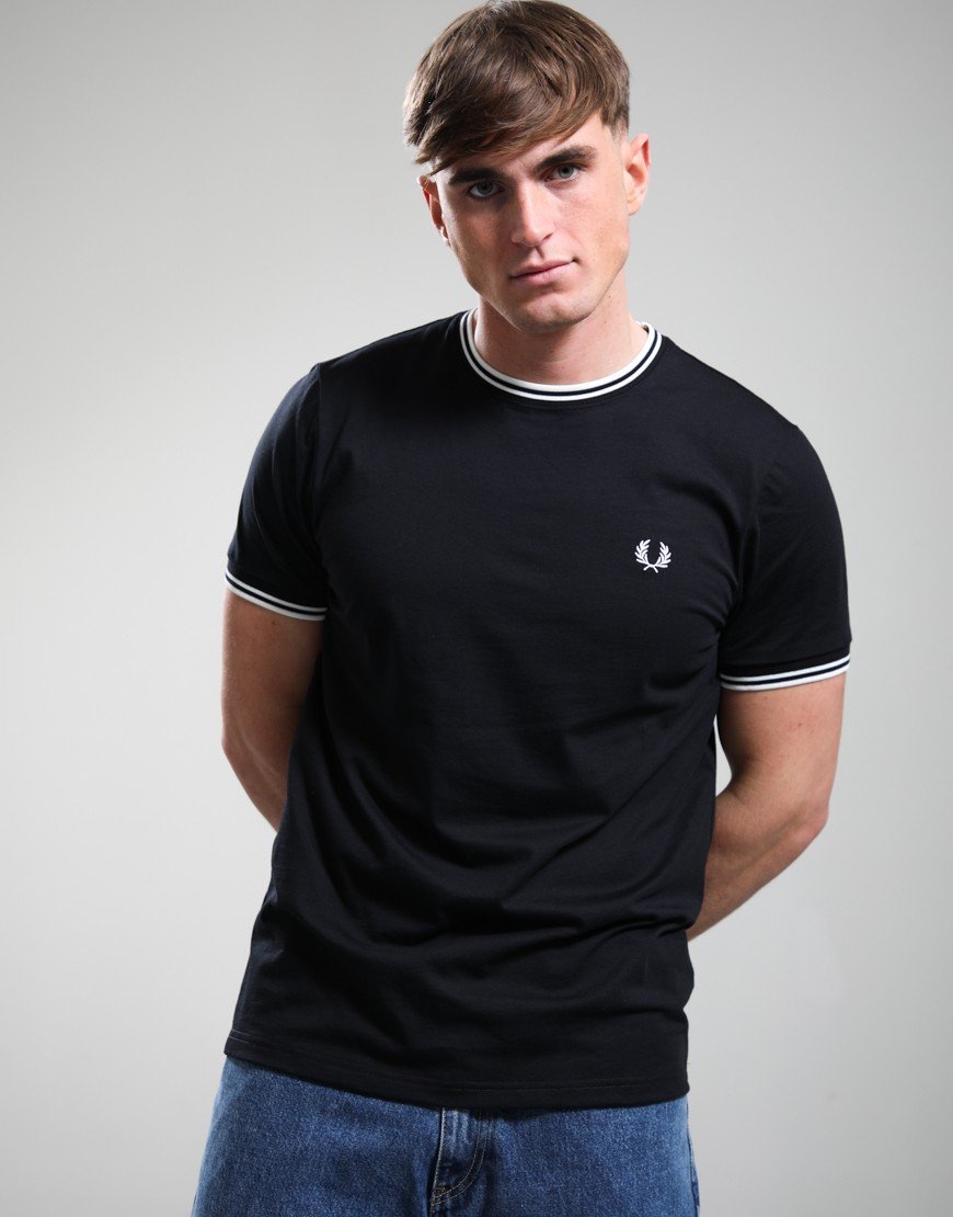 Fred Perry Twin Tipped T-Shirt Black