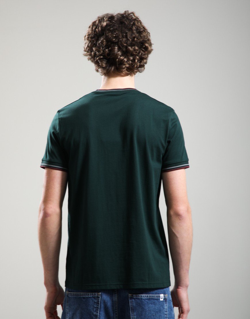 Fred Perry Twin Tipped T-Shirt Grassroots/Stockport Blue/Oxblood