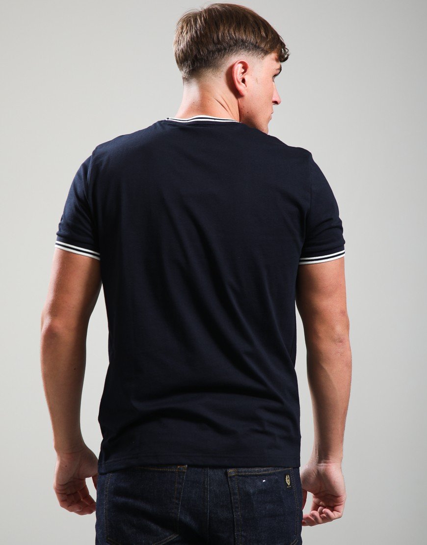 Fred Perry Twin Tipped T-Shirt Navy