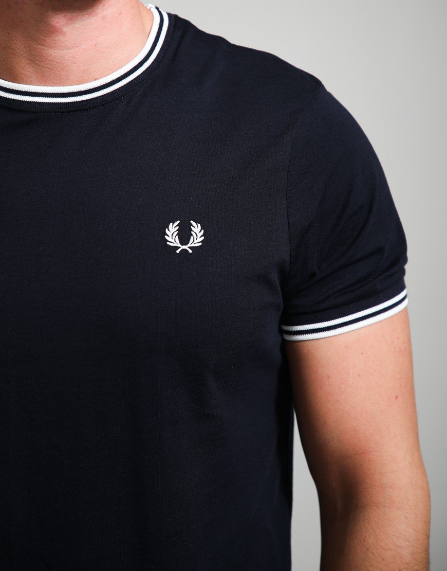 Fred Perry Twin Tipped T-Shirt Navy