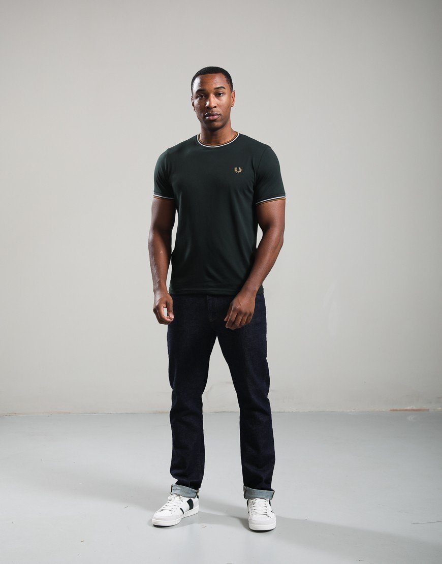 Fred Perry Twin Tipped T-Shirt Night Green