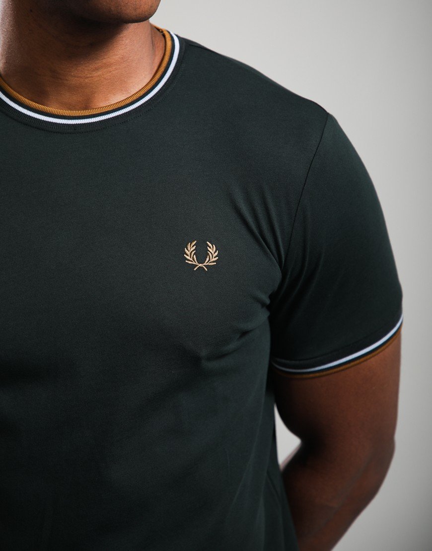 Fred Perry Twin Tipped T-Shirt Night Green