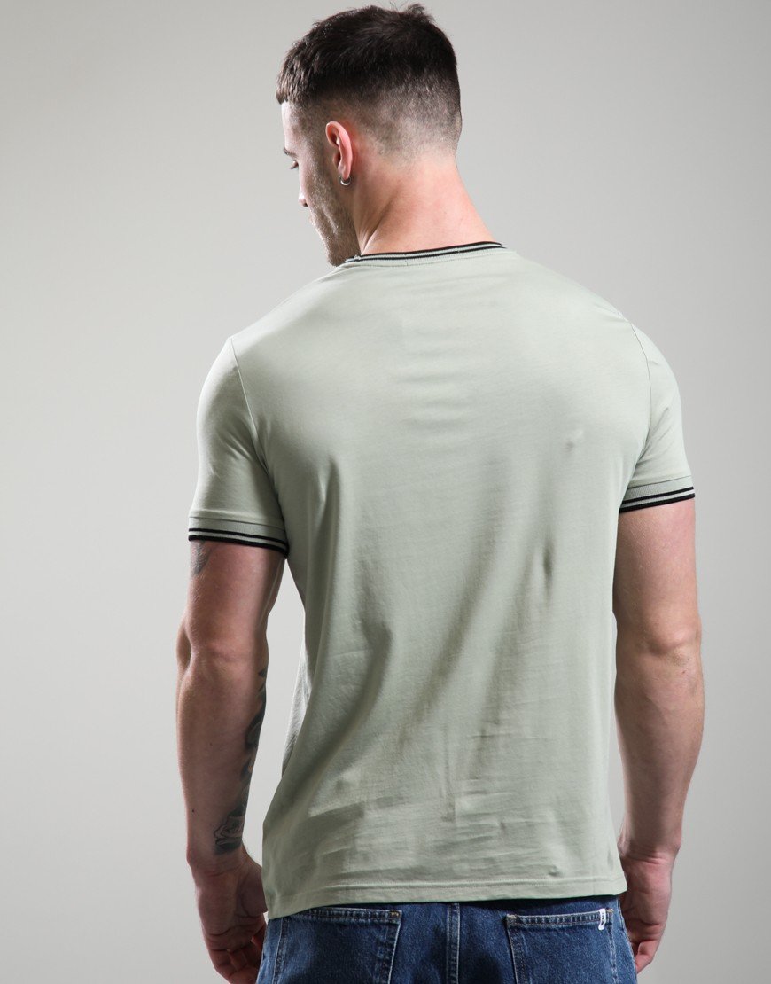 Fred Perry Twin Tipped T-Shirt Seagrass/Black