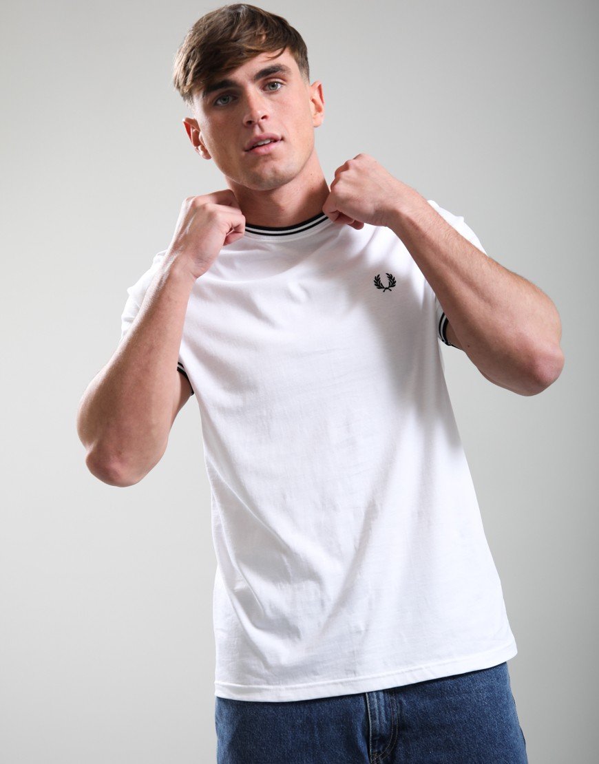 Fred Perry Twin Tipped T-Shirt White