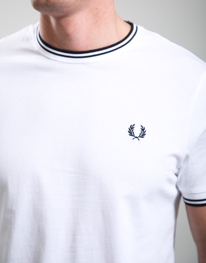 Fred Perry Twin Tipped T-Shirt White
