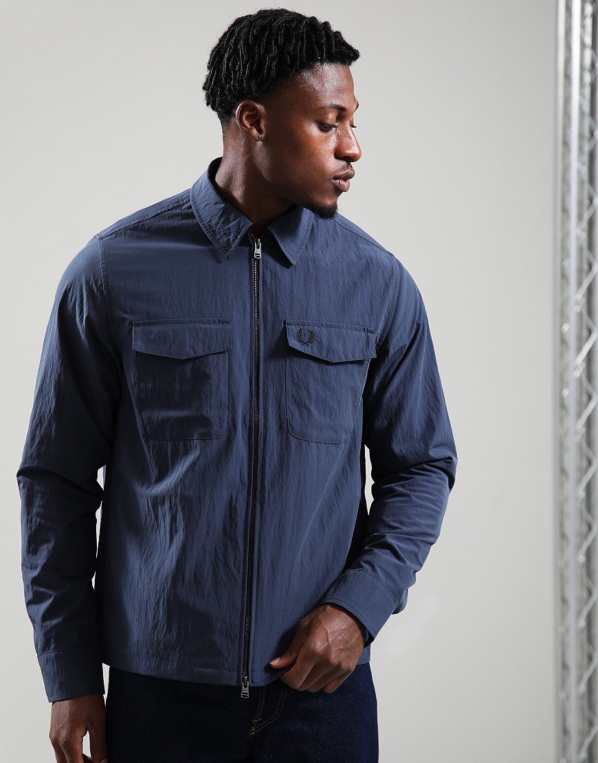Fred Perry Zip Overshirt Airforce