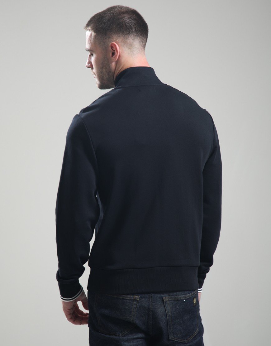 Fred Perry Zip Through Sweat Black