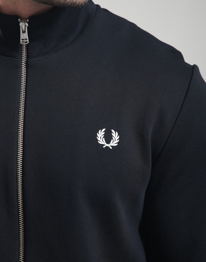 Fred Perry Zip Through Sweat Black