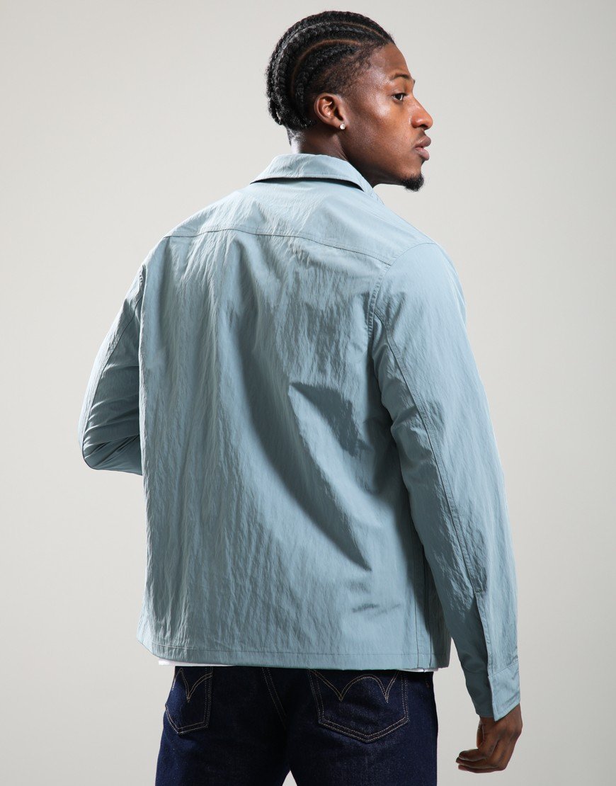 Fred Perry Zip Through Overshirt Stockport Blue Fred Perry Zip Through Overshirt Stockport Blue