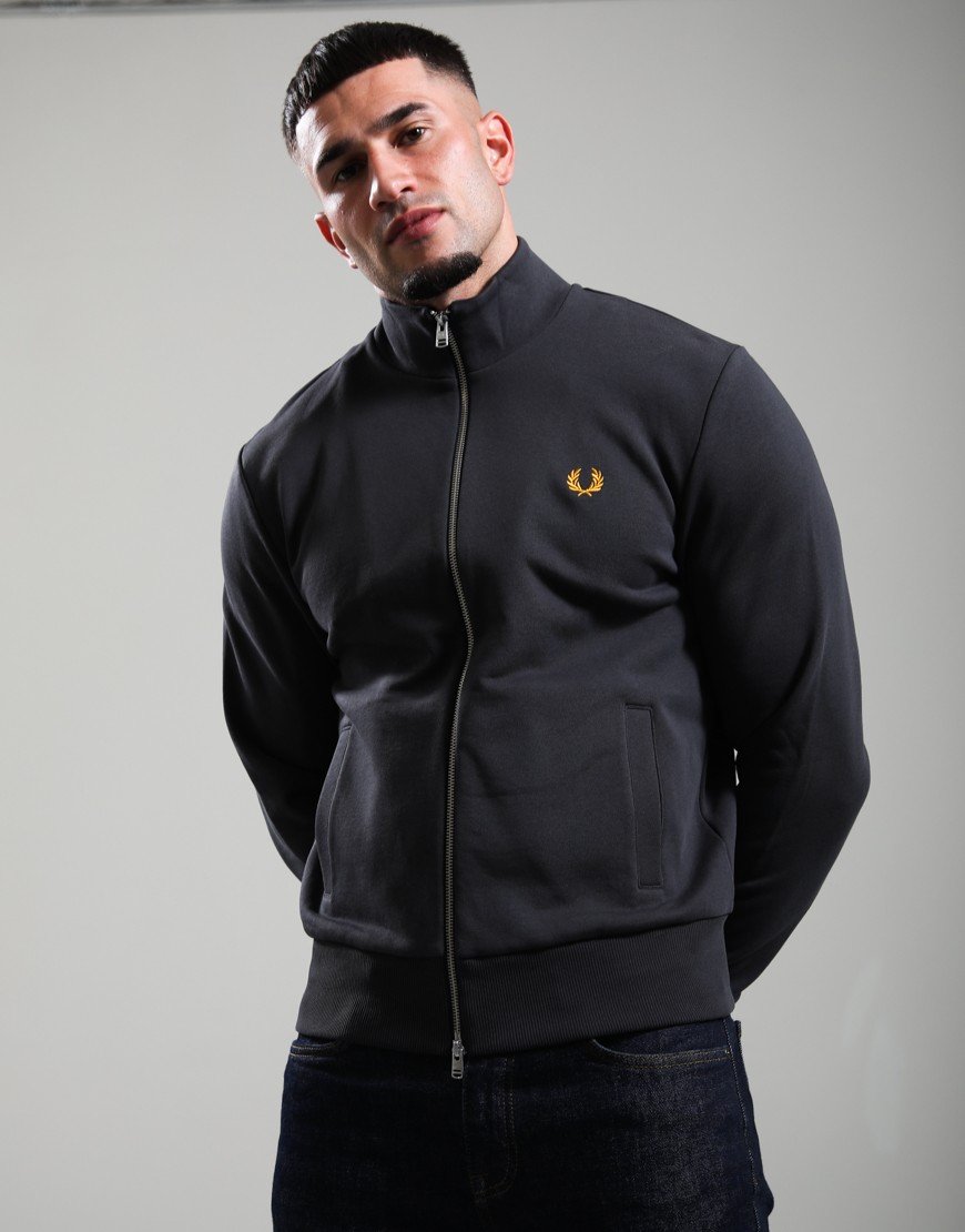 Fred Perry Zip Through Sweat Anchor Grey