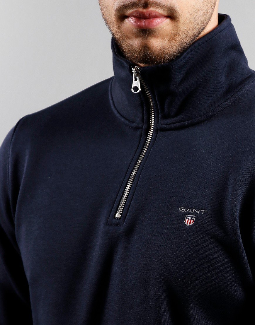 GANT Half Zip Sweat Evening Blue