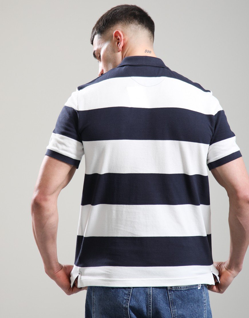 GANT Block Stripe Polo Evening Blue