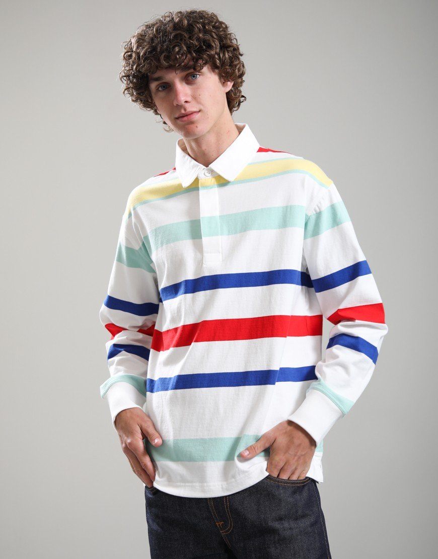 GANT Multi Colour Rugger Polo Shirt Eggshell